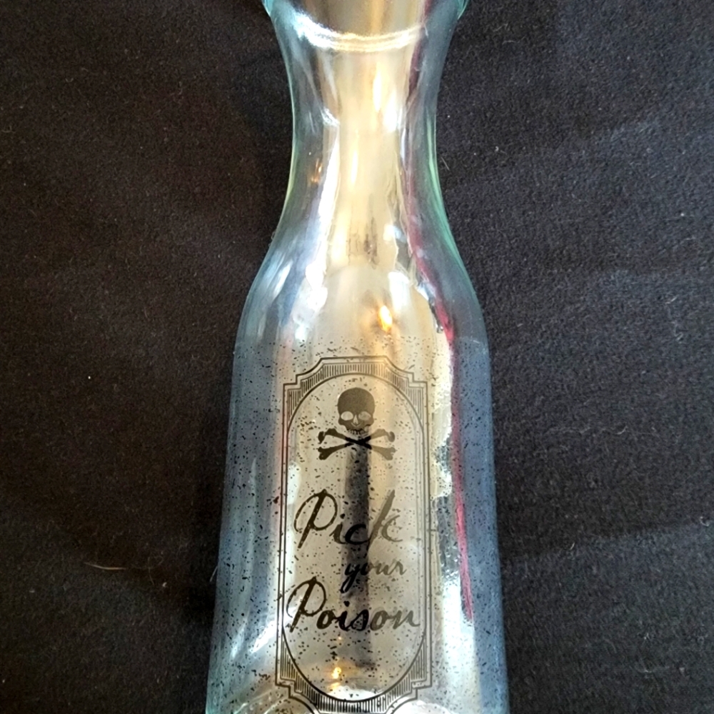 Pick Your Poison Glass Carafe